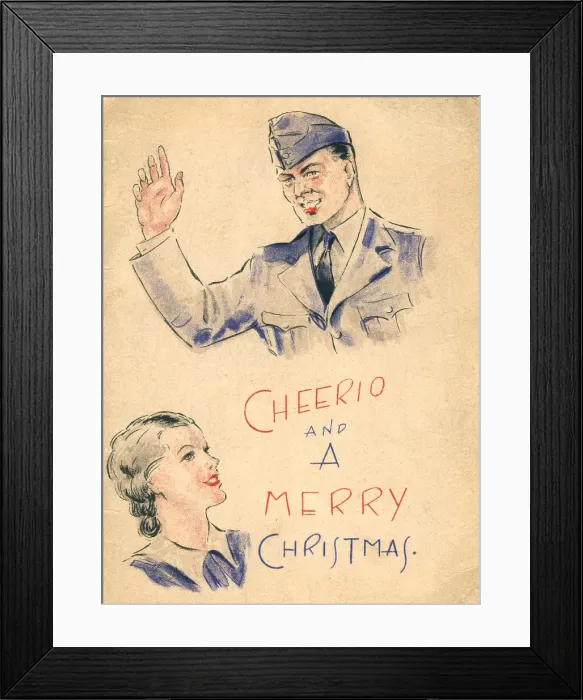 Framed Print : WW2, Cheerio And Merry Christmas Framed Print : WW2, Cheerio And Merry Christmas