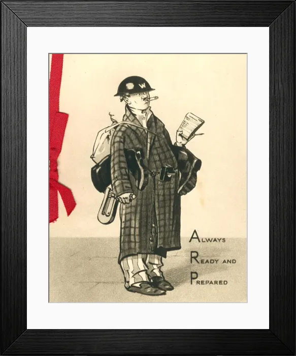 Framed Print : WW2 Christmas Card, Always Ready And Prepared Framed Print : WW2 Christmas Card, Always Ready And Prepared