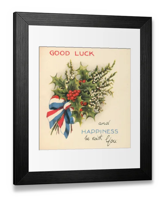 Framed Print : WW2 Christmas Card Framed Print : WW2 Christmas Card