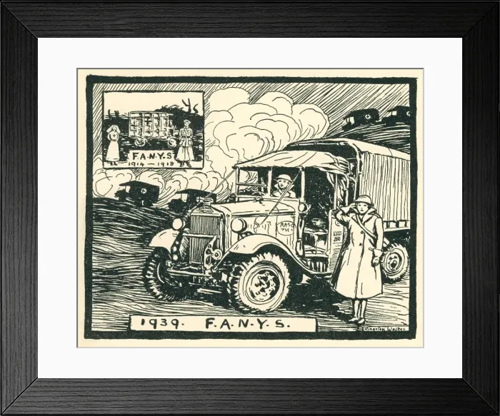 Framed Print : WW2 Christmas Card, F. A. N. Y Framed Print : WW2 Christmas Card, F. A. N. Y
