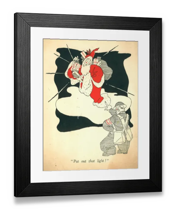 Framed Print : WW2 Christmas Card, Put Out That Light! Framed Print : WW2 Christmas Card, Put Out That Light!