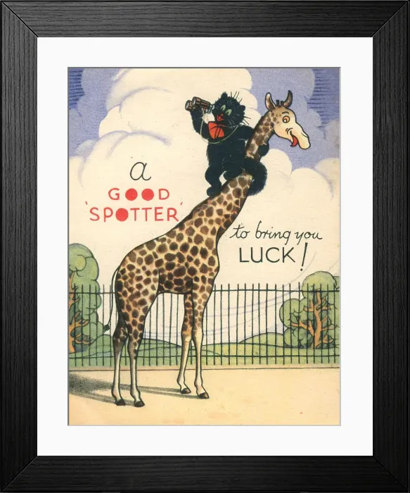 Framed Print : WW2 Birthday Card, A Good Spotter Framed Print : WW2 Birthday Card, A Good Spotter