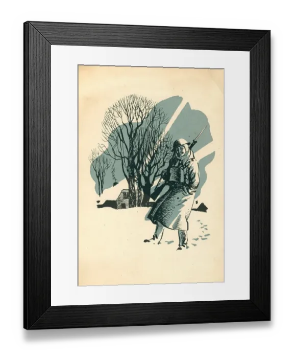 Framed Print : WW2 Searchlight Regiment Christmas Card Framed Print : WW2 Searchlight Regiment Christmas Card