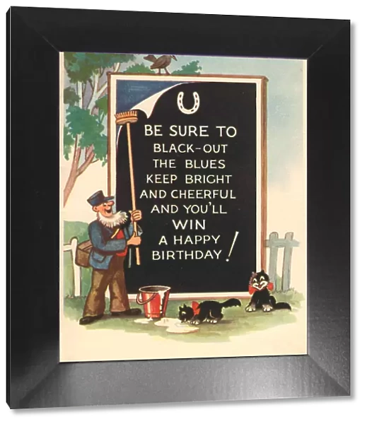 WW2 Birthday Card, Blackout The Blues