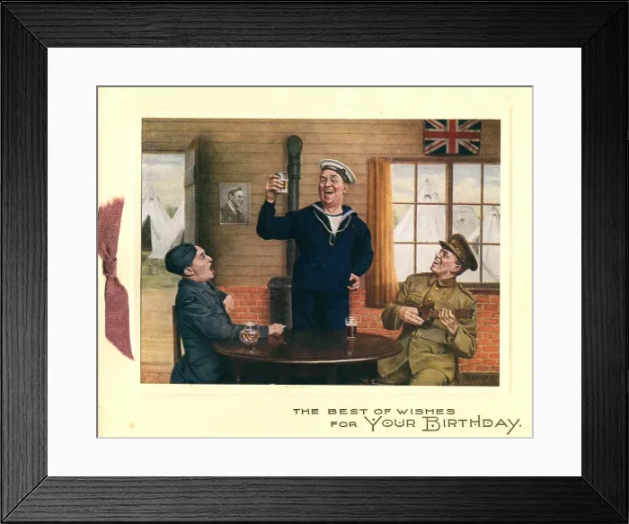 Framed Print : WW2 Birthday Card Framed Print : WW2 Birthday Card