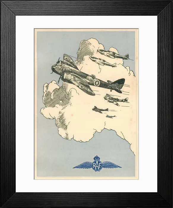 Framed Print : WW2 R. A. F. Christmas Card Framed Print : WW2 R. A. F. Christmas Card