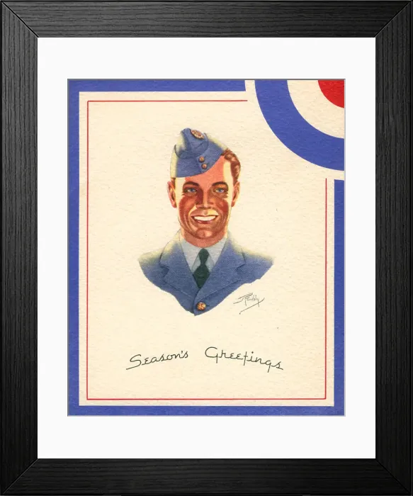 Framed Print : WW2 R. A. F. Christmas Card Framed Print : WW2 R. A. F. Christmas Card