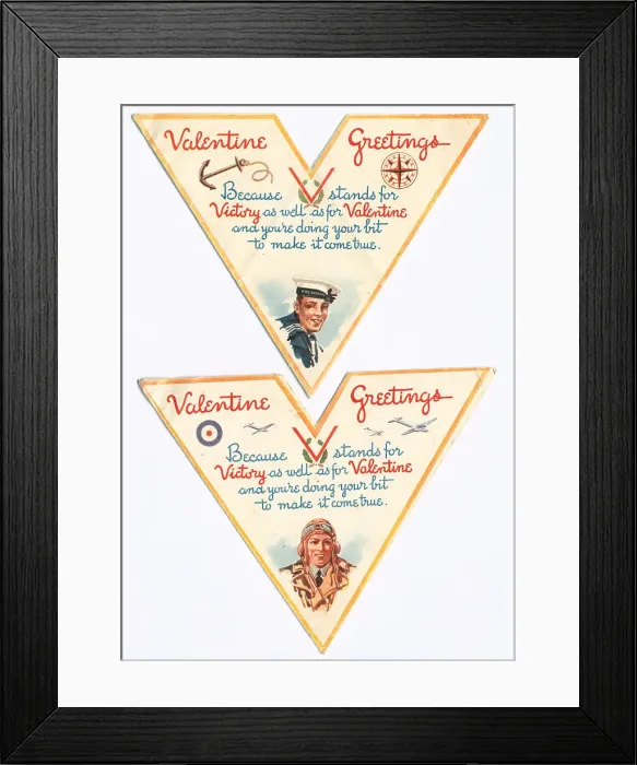 Framed Print : WW2 R. A. F. And Royal Navy Valentines Framed Print : WW2 R. A. F. And Royal Navy Valentines
