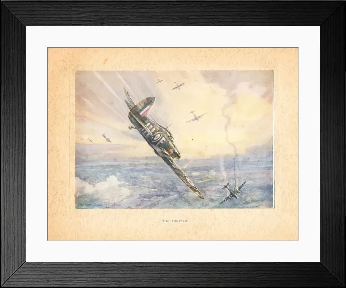 Framed Print : WW2 Christmas Card, The Fighter Framed Print : WW2 Christmas Card, The Fighter