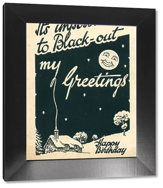 WW2 Blackout Birthday Card
