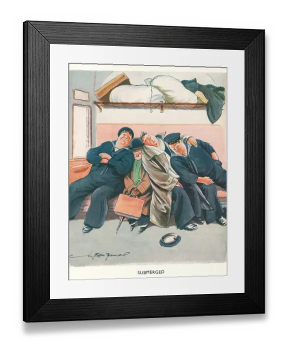 Framed Print : WW2 Greetings Card, Submerged Framed Print : WW2 Greetings Card, Submerged