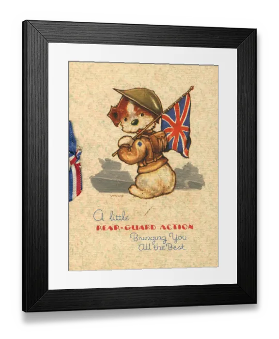 Framed Print : WW2 Greetings Card, Rear-Guard Action Framed Print : WW2 Greetings Card, Rear-Guard Action
