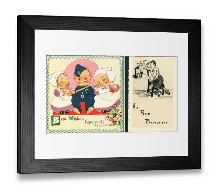 Framed Print : WW2 Greetings Cards Framed Print : WW2 Greetings Cards