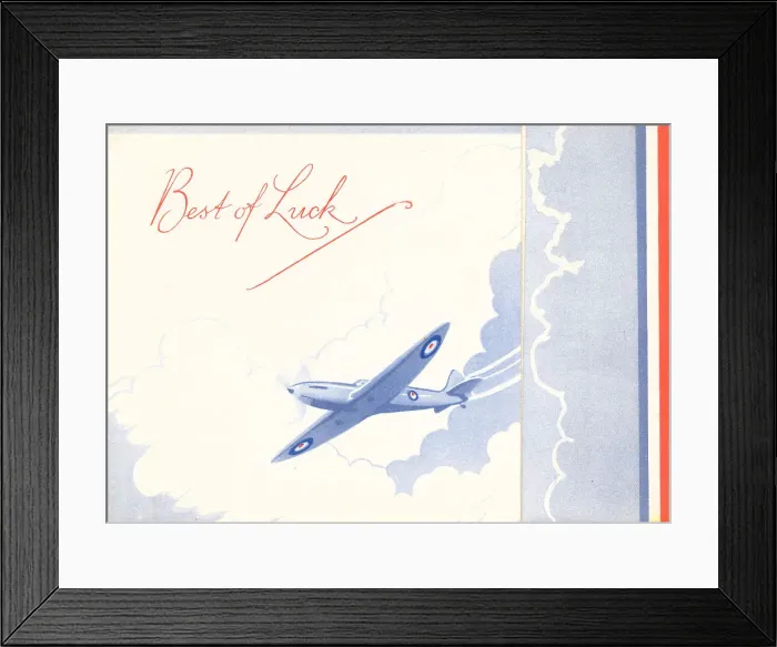 Framed Print : WW2 Greetings Card, Fighter Plane Framed Print : WW2 Greetings Card, Fighter Plane