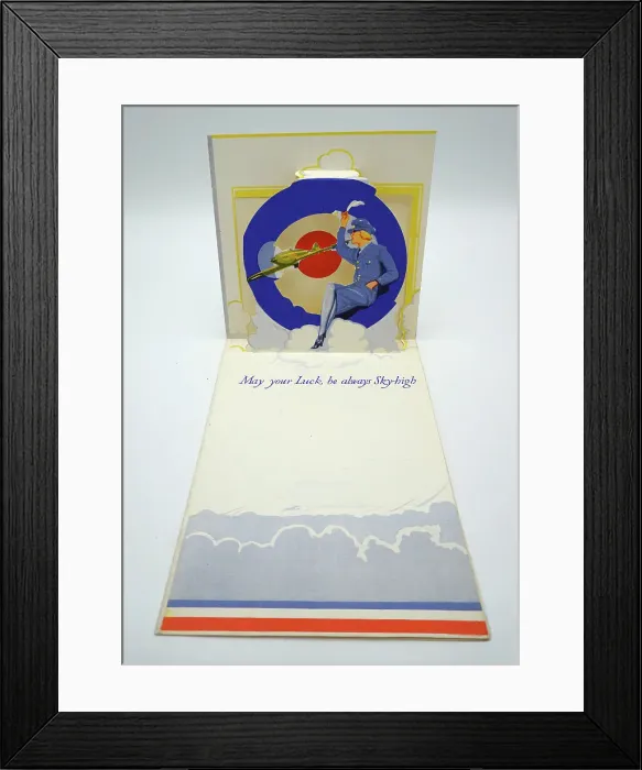 Framed Print : WW2 W. A. A. F. Greetings Card Framed Print : WW2 W. A. A. F. Greetings Card
