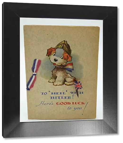 WW2 Greetings Card, British Army Dog