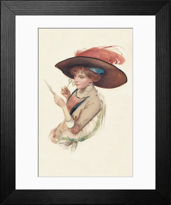 Framed Print : Feathered Hat Framed Print : Feathered Hat