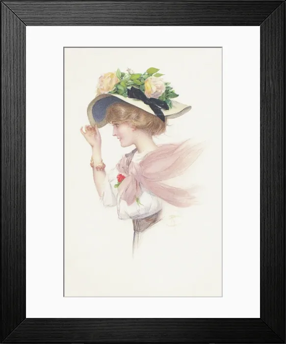 Framed Print : Broad-brimmed Hat Framed Print : Broad-brimmed Hat