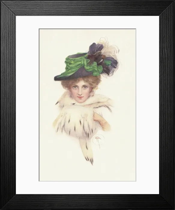Framed Print : Feathered Hat Framed Print : Feathered Hat
