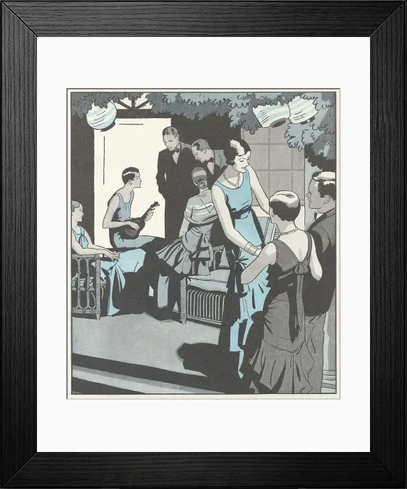 Framed Print : Fashionable Group Framed Print : Fashionable Group