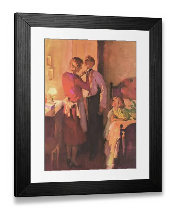 Framed Print : Tying a Tie Framed Print : Tying a Tie
