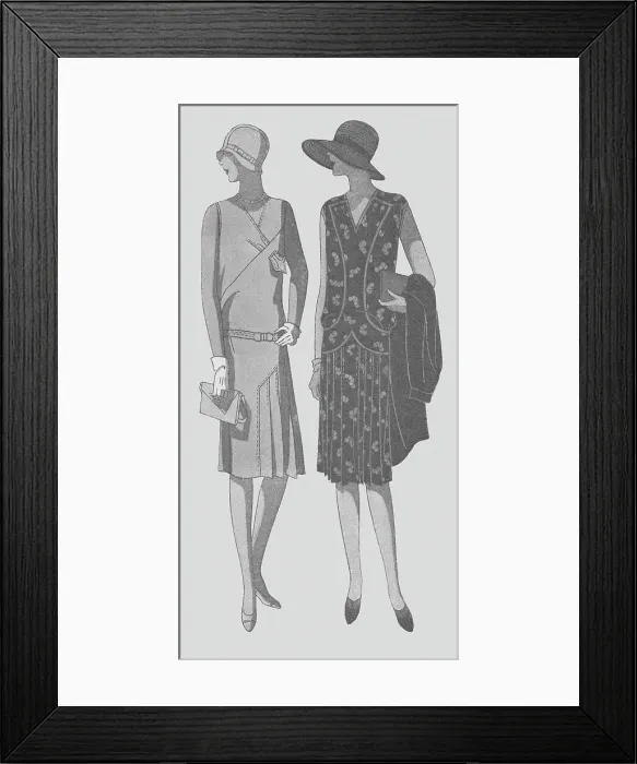 Framed Print : 1920s Ladies Costumes Framed Print : 1920s Ladies Costumes