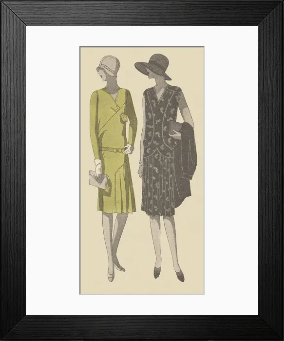 Framed Print : 1920s Ladies Costumes Framed Print : 1920s Ladies Costumes