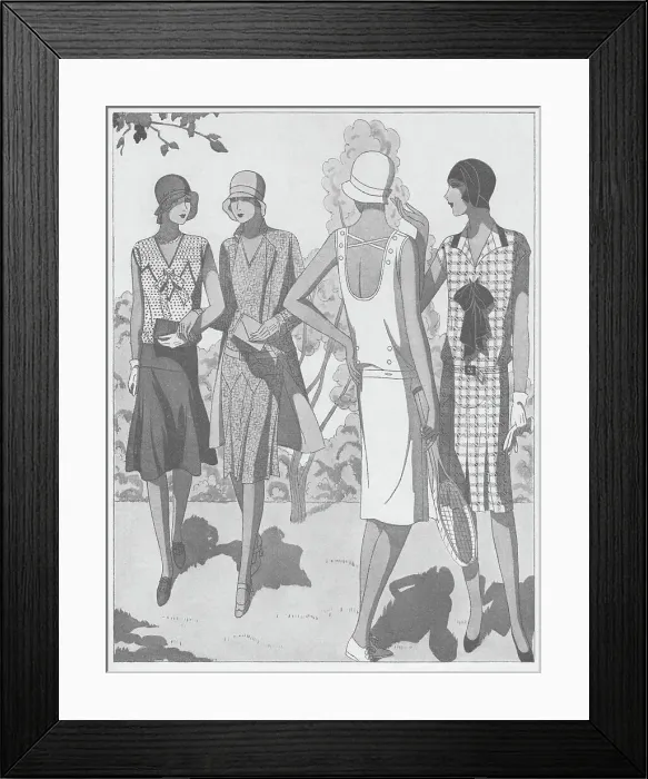 Framed Print : 1920s Ladies Costumes Framed Print : 1920s Ladies Costumes