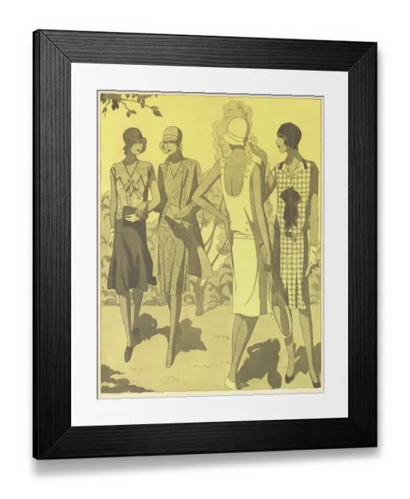 Framed Print : 1920s Ladies Costumes Framed Print : 1920s Ladies Costumes