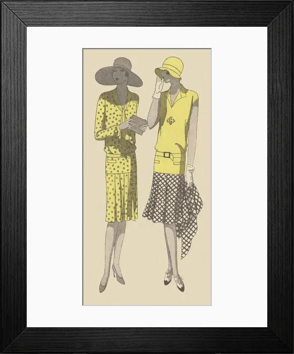 Framed Print : 1920s Ladies Costumes Framed Print : 1920s Ladies Costumes