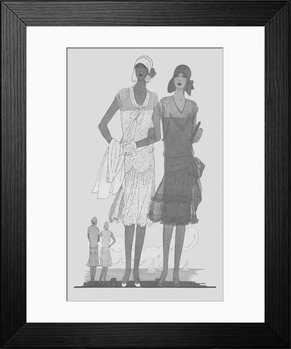 Framed Print : 1920s Ladies Costumes Framed Print : 1920s Ladies Costumes