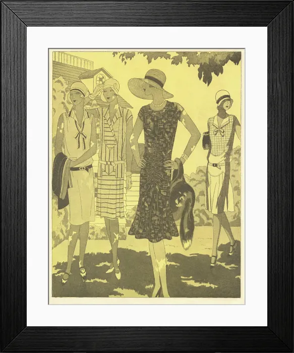 Framed Print : 1920s Ladies Costumes Framed Print : 1920s Ladies Costumes