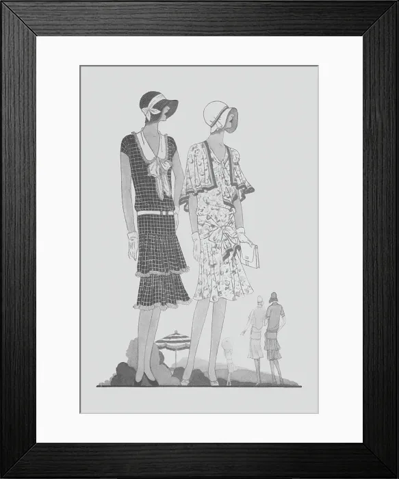 Framed Print : 1920s Ladies Costumes Framed Print : 1920s Ladies Costumes