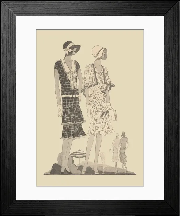 Framed Print : 1920s Ladies Costumes Framed Print : 1920s Ladies Costumes