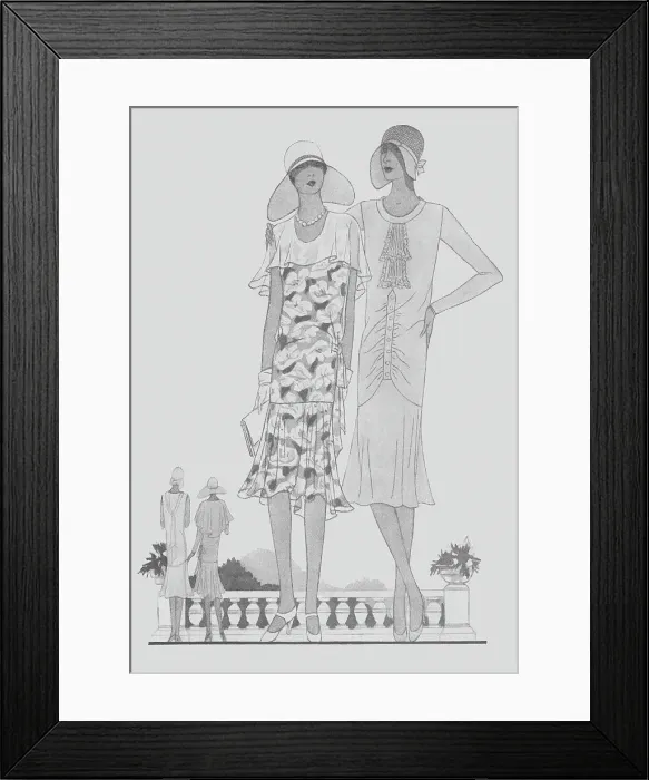 Framed Print : 1920s Ladies Costumes Framed Print : 1920s Ladies Costumes