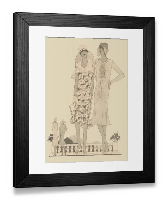 Framed Print : 1920s Ladies Costumes Framed Print : 1920s Ladies Costumes