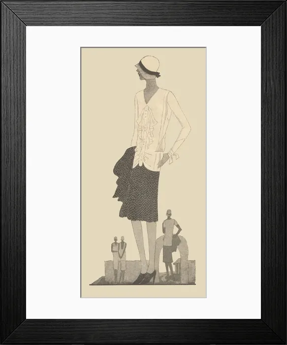 Framed Print : 1920s Ladies Costume Framed Print : 1920s Ladies Costume