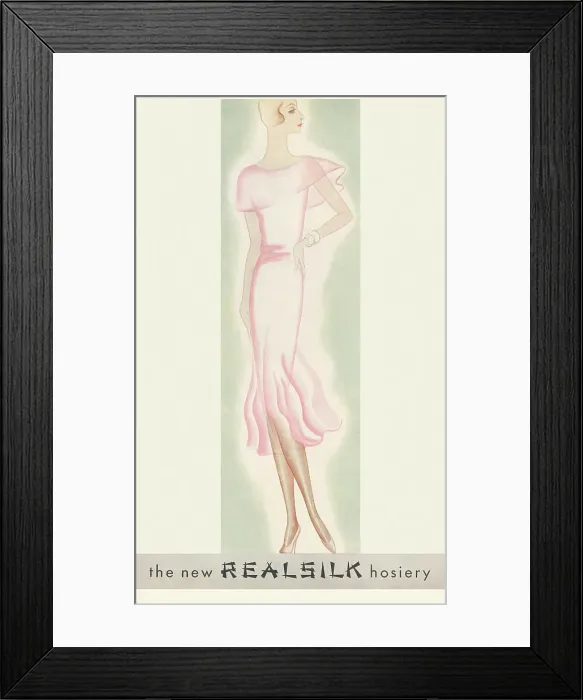 Framed Print : Realsilk Hosiery Framed Print : Realsilk Hosiery