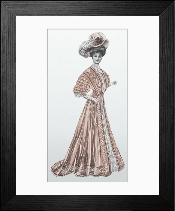 Framed Print : Fashionable Edwardian Framed Print : Fashionable Edwardian