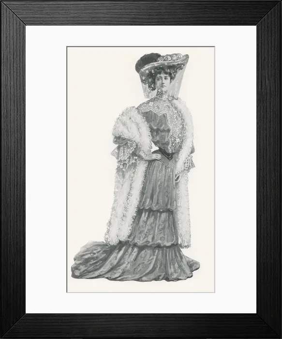 Framed Print : Edwardian Fashion Framed Print : Edwardian Fashion