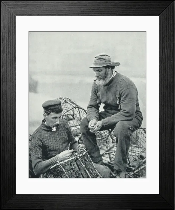 Framed Print : Whitby Fishermen Framed Print : Whitby Fishermen