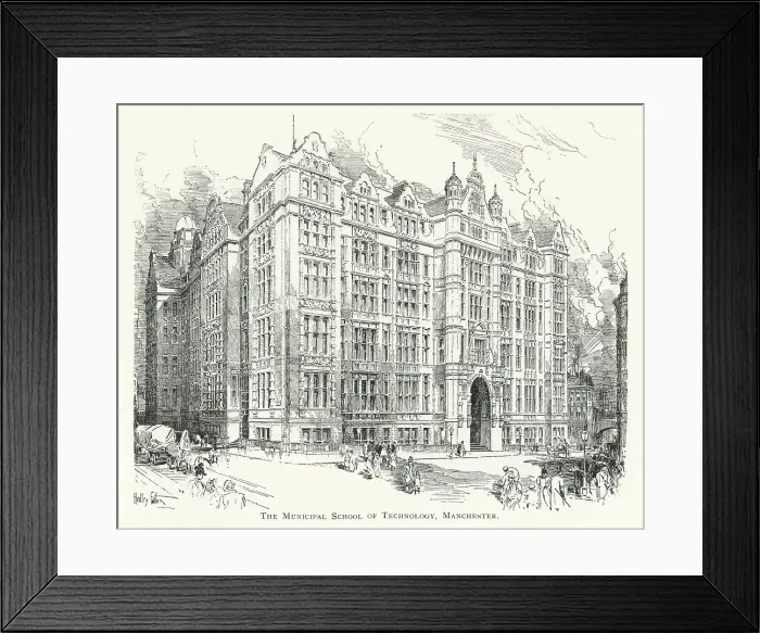 Framed Print : Manchester School of Technology Framed Print : Manchester School of Technology