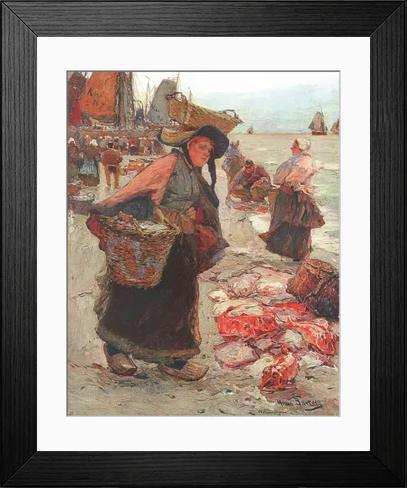 Framed Print : Dutch Fish Market Framed Print : Dutch Fish Market