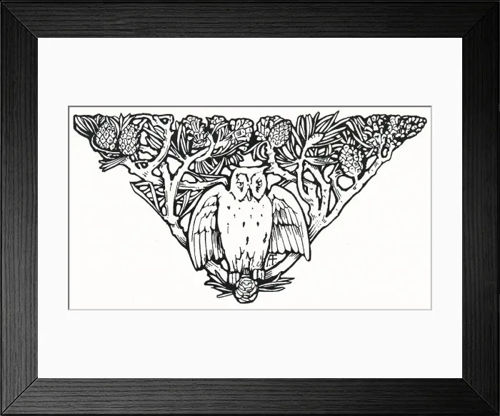 Framed Print : Floral Tailpiece Framed Print : Floral Tailpiece