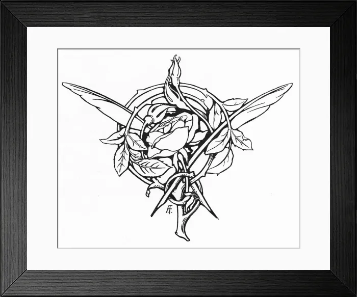 Framed Print : Floral Tailpiece Framed Print : Floral Tailpiece