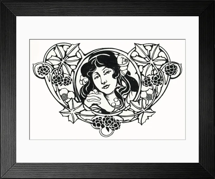 Framed Print : Floral Tailpiece Framed Print : Floral Tailpiece