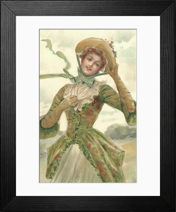 Framed Print : Girl with a bonnet Framed Print : Girl with a bonnet