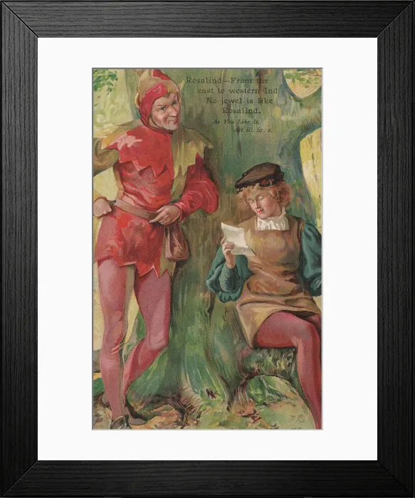 Framed Print : Rosalind. From the East to Western Ind, no jewel is like Rosalind' Framed Print : Rosalind. From the East to Western Ind, no jewel is like Rosalind'