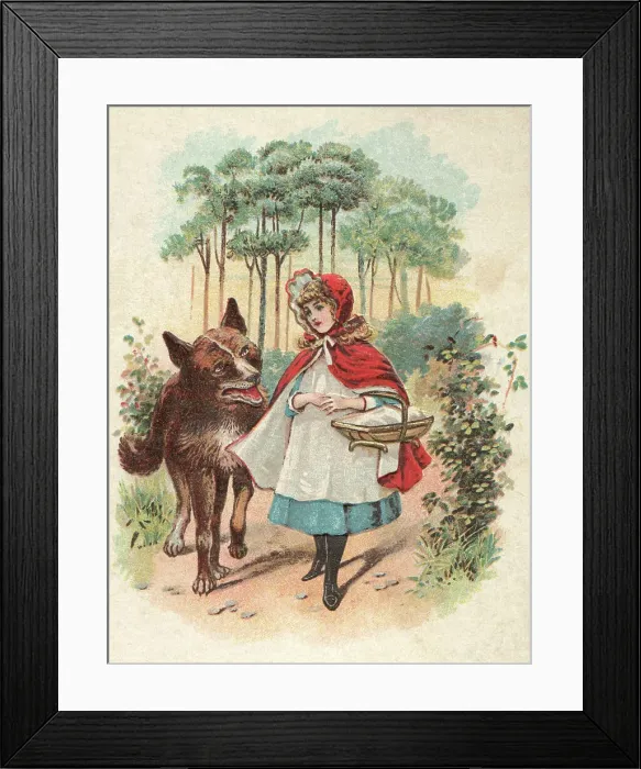 Framed Print : Red Riding Hood Framed Print : Red Riding Hood