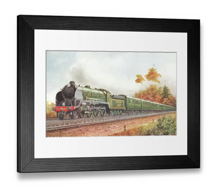 Framed Print : Famous Railway Trains Framed Print : Famous Railway Trains